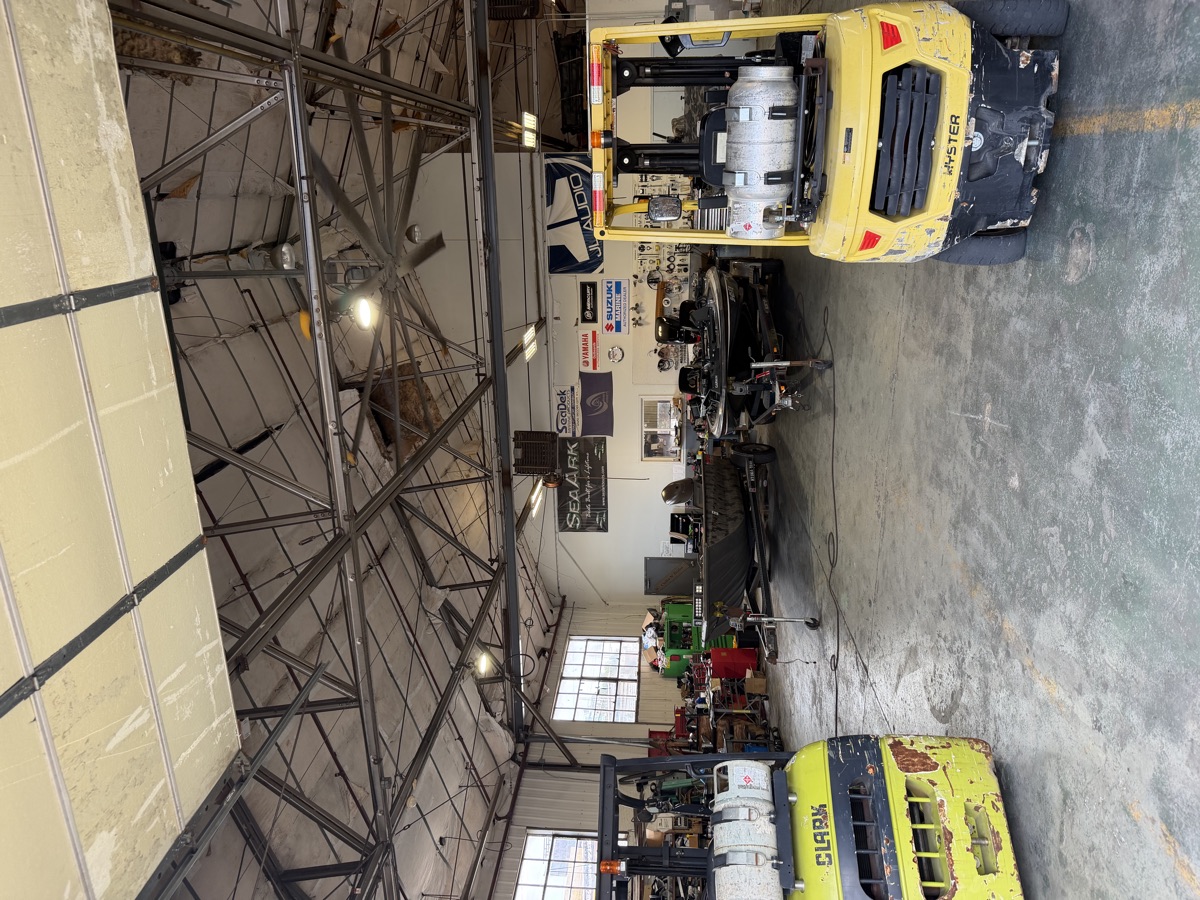 Inside The Boat Shop — Yamaha, Suzuki and Mercury service on the property